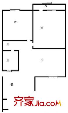 濟(jì)微路公路局宿舍 0室 戶型圖