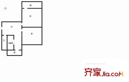東舍坊街宿舍戶型圖東舍坊街 2室 戶型圖 2室1廳1衛(wèi)1廚