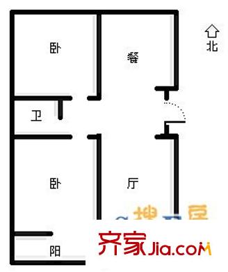 新世紀(jì)銀苑 2室 戶型圖