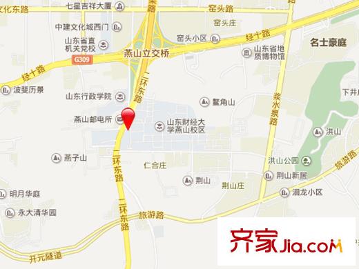 山東經(jīng)濟學院宿舍交通圖 