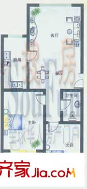 歷山苑戶型圖4單元兩室兩廳一衛(wèi) 2室2廳1衛(wèi)