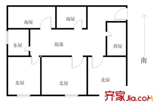 經(jīng)十一路英雄山段宿舍戶型圖經(jīng)十一路英雄山段單位宿舍 6室 戶型圖 6室1廳1衛(wèi)1廚