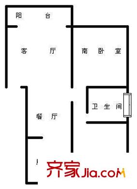 泉苑文景軒戶型圖泉苑?文景軒 2室 戶型圖 2室2廳1衛(wèi)1廚