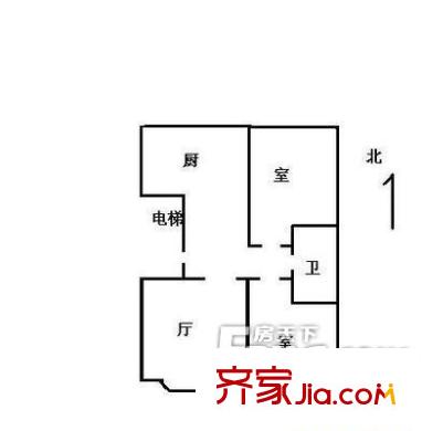 靜居苑 2居室 戶型圖