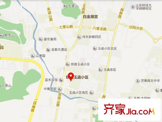 英雄山路質(zhì)監(jiān)局宿舍交通圖 