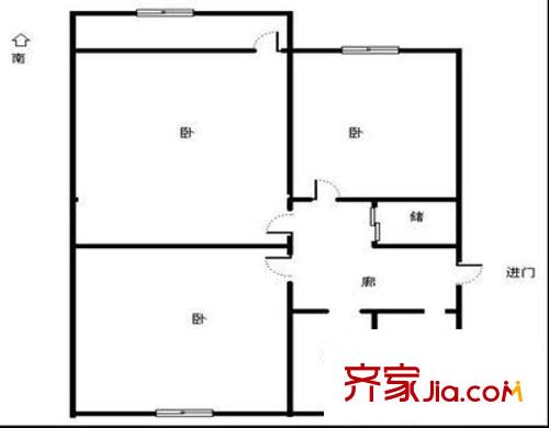 東舍坊街宿舍戶型圖東舍坊街 3室 戶型圖 3室1衛(wèi)1廚