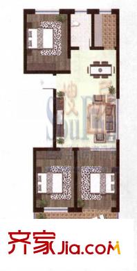金潤(rùn)花園戶型圖戶型圖 3室2廳1衛(wèi)