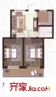金潤(rùn)花園戶型圖戶型圖 2室1廳1衛(wèi)