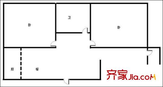 清聯(lián)花園 0室 戶型圖