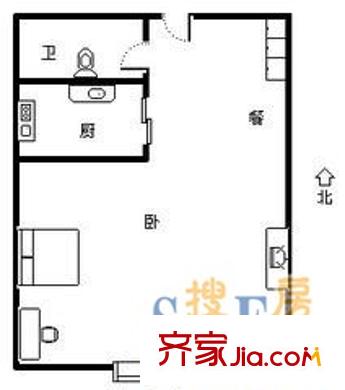 公祥街小區(qū)戶(hù)型圖公祥街 1室 戶(hù)型圖 1室1廳1衛(wèi)1廚