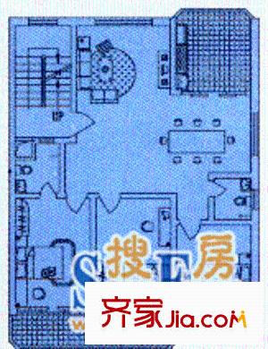 龍箭山莊戶型圖3室2廳2衛(wèi)1廚