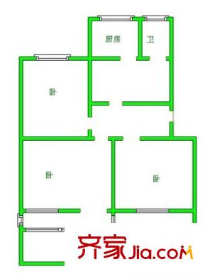 閔子騫路榮軍醫(yī)院宿舍戶型圖閔子騫路榮軍醫(yī)院 3室 戶型圖 3室1廳1衛(wèi)1廚