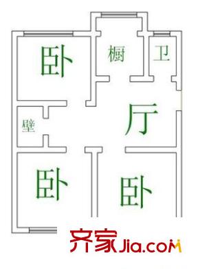閔子騫路榮軍醫(yī)院宿舍戶型圖閔子騫路榮軍醫(yī)院 2室 戶型圖 2室2廳1衛(wèi)1廚