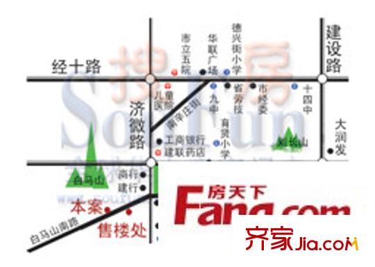 王冠花園交通圖