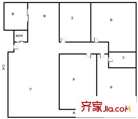 舜苑小區(qū)省人大宿舍 0室 戶型圖
