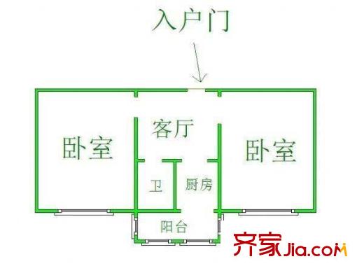 霞侶市街單位宿舍 戶型圖