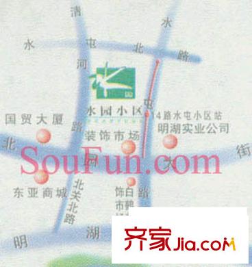 水園小區(qū)交通圖
