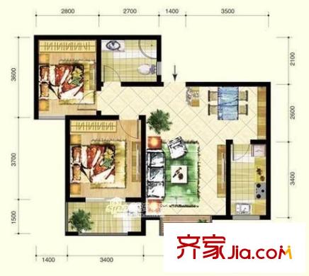 泉景天沅智園戶型圖智園戶型圖1 
