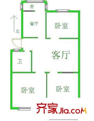 山大南路省直宿舍戶型圖山大南路省直單位宿舍 3室 戶型圖 3室2廳1衛(wèi)1廚