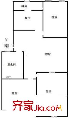 山大南路省直宿舍戶型圖山大南路省直單位宿舍 3室 戶型圖 3室2廳1衛(wèi)1廚