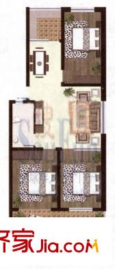 金潤花園戶型圖戶型圖 3室2廳1衛(wèi)