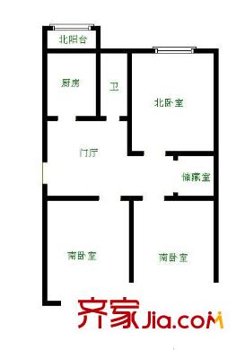 西義和莊 3室 戶型圖