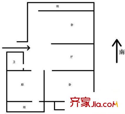 西義和莊 2室 戶型圖