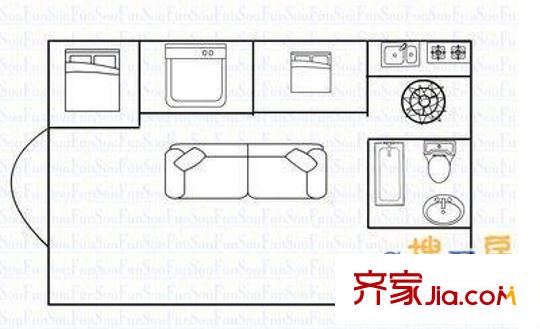 山潤家園 3室 戶型圖