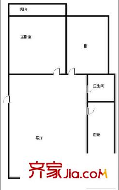 標(biāo)山南路單位宿舍 2室 戶型圖