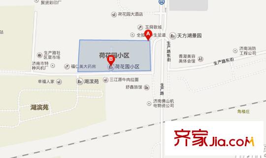 荷花園交通圖 