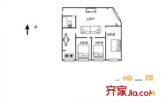 山潤家園 3室 戶型圖