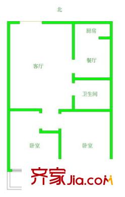 山大南路西段宿舍戶型圖山大南路西段單位宿舍 2室 戶型圖 2室1廳1衛(wèi)1廚