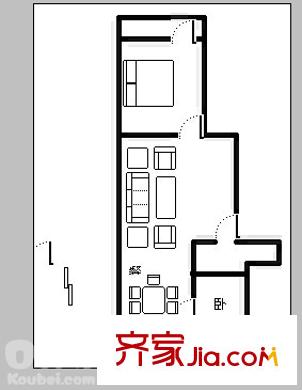 山大南路西段宿舍戶型圖山大南路西段單位宿舍 2室 戶型圖 2室1廳1衛(wèi)1廚