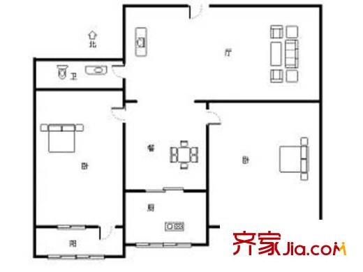 機(jī)車工廠九宿舍 戶型圖