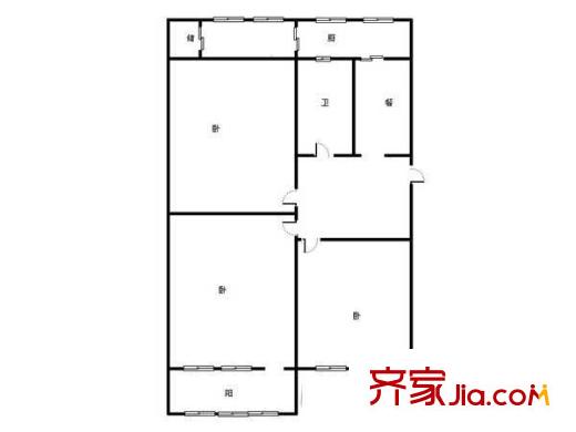 千佛山東路人防宿舍 戶型圖