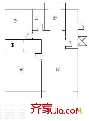 水映麗山 3室 戶型圖