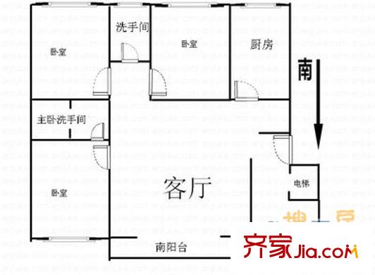 水映麗山 3室 戶型圖