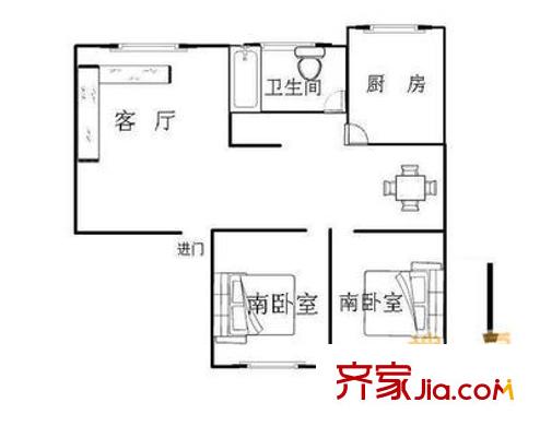 豐澤家園 2室 戶(hù)型圖
