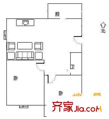 豐澤家園 2室 戶型圖