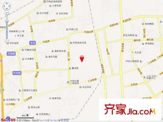 濟(jì)南萬科城交通圖