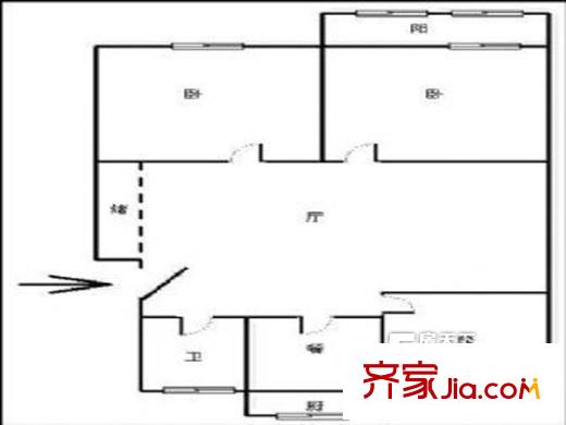 建筑大學(xué)宿舍 戶型圖