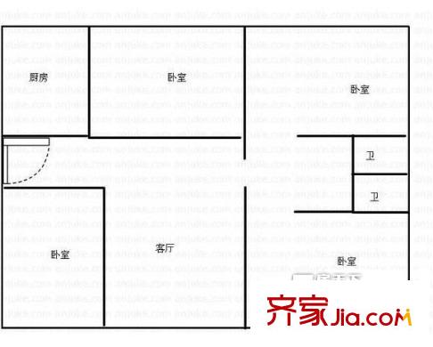 芙蓉花園 4室戶型圖