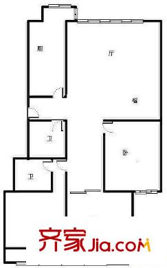 金源山居 3居室 戶型圖