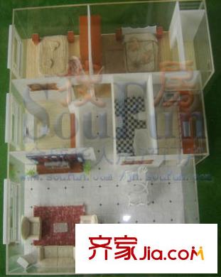 雅致經(jīng)典戶型圖C戶型 3室2廳1衛(wèi)
