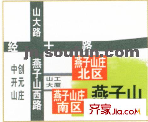 燕子山莊交通圖