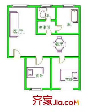 豐澤家園 2室 戶型圖
