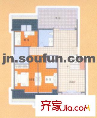 燕子山莊戶型圖三居室 3室