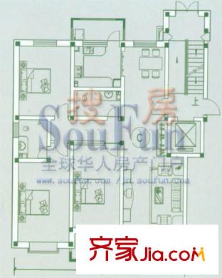 燕東秀府戶型圖3-2-2 3室2廳2衛(wèi)