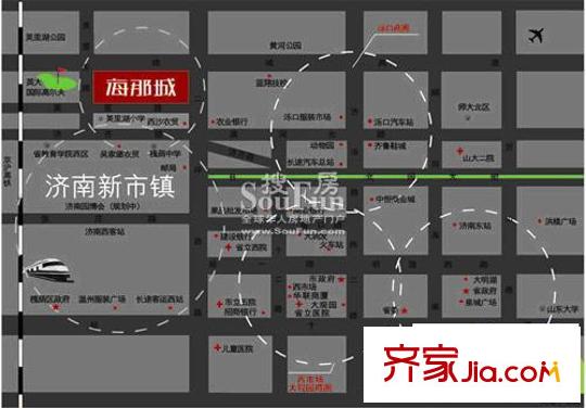 海那城交通圖