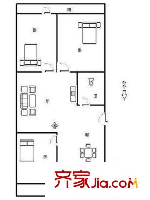 試驗機廠單位宿舍 戶型圖